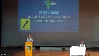 INTER-HOUSE ENGLISH EXTEMPORE SPEECH COMPETITION 2022 - S.WING