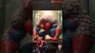 Superheroes but armadile fighter #edit #marvel #trendingshorts #avengers #spiderman #youtubeshorts