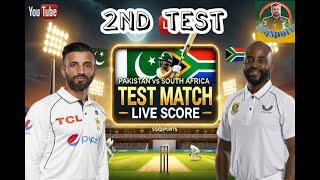 Live : Pakistan vs South Africa | 2nd Test | Day 1| Cape Town | 2025 | @crictales #cricket