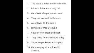 essay on cat | essay on the cat | 10 lines on the cat | 10 lines on cat#cat #wildanimals #wild