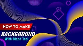 make beautiful background with blend tool in coreldraw | Urdu/ Hindi | Anas Graphics