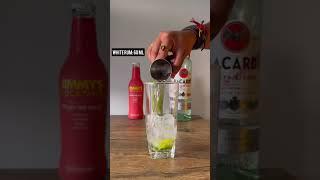 Homemade easy white rum cocktail recipe #ashortaday #cocktail #shorts #alcohol