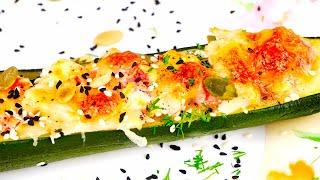 Amazing recipe for stuffed zucchini and squash SUB ENG, FR, ESP, IT, 中文