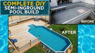 DIY Semi-Inground Pool Kits | Complete Installation Guide! ️️