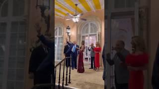 President Donald Trump Dancing Doing The Trump Shimmy With Glenn Beck & Lee Greenwood At Mar-a-lago