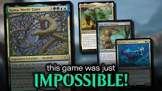 Koma World Eater Commander Deck Gameplay!