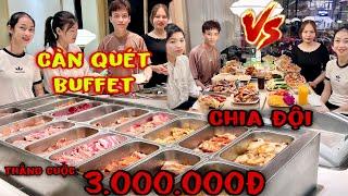 Chấn Động Chia Đội Càn Quét Buffet Ăn Xong Cân Ký Đội Thắng Cuộc Sẽ Được 3.000.000Đ