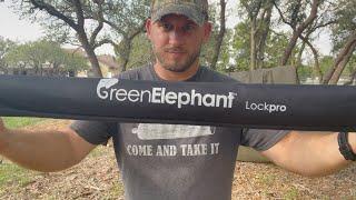 Green Elephant Tent Poles Setup