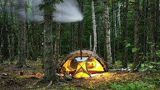 Hot Tent Camping Solo Overnighter