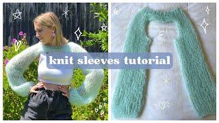 easy customisable sleeves/shrug/bolero | knit tutorial