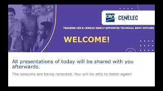 Introduction - Training for newly appointed CEN & CENELEC Technical Body Officers