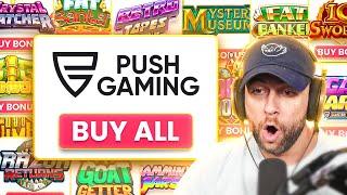 BUYING a BONUS on EVERY PUSH GAMING SLOT!! (Bonus Buys)