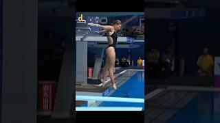 Emilia Nilsson Garip Masterful Springboard Performance #diveleap