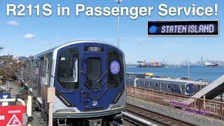 Brand New R211S cars enter passenger service on Staten Island!