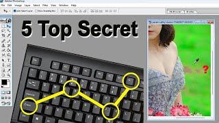 5 Top Secret | Adobe Photoshop ki 5 Top Amazing Tricks | Sk Photos