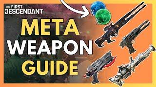 UPDATED Meta Weapons Build Guide Last Dagger A-TAMS Malevolent Restored Relic l The First Descendant