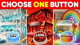 Choose One Button...! Ice, Lava or Rainbow Edition  How Lucky Are You?  Quiz Shiba