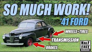 1941 Ford Transmission Swap and Brake Upgrade. WAY more work than you think!