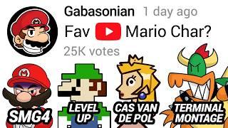 Funny YouTube Mario Characters Poll Compilation - Gabasonian