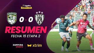 Orense SC 0 - 0 Independiente del Valle Fecha 15 / 2da Etapa / LigaPro Ecuabet