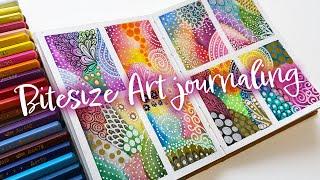 Bitesize Art journaling with Arrtx watercolor pencils 