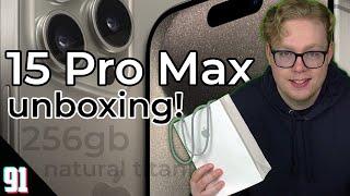 iPhone 15 Pro Unboxing! - 91Tech