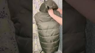 Как сложить пуховик