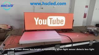 How Light Sensor Work With Taxi Top LED Screen