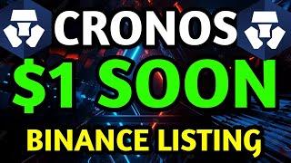 crypto.com CRONOS will hit $1 price after binance listing 2023. crypto.com price prediction news