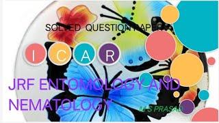 ICAR JRF 2020 ENTOMOLOGY AND NEMATOLOGY Solved question paper
