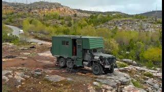 A Monstrous 15 Ton Army Truck and Container Transformed into an Incredible Camper!