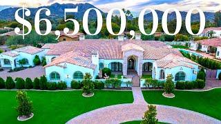 Touring a $6.5 Million Dollar MANSION in Paradise Valley with a PRIVATE MOVIE THEATER and HOME GYM!