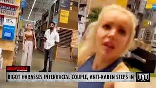 WATCH: Bigot Goes Off On Interracial Couple At Store, Anti-Karen Steps In