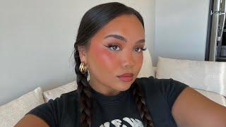 EVERYDAY MAKEUP ROUTINE glowy, bronzy makeup tutorial!!