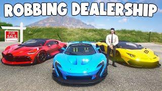 Robbing Dealership & Selling Stolen Cars in GTA 5 RP..