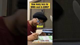 How many lacs did I spent to get MBBS seat in AIIMS? #mbbs #aiims #neet2025 #neet2026 #motivation