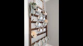 How to hang a large mug rack from Feger Furnishings