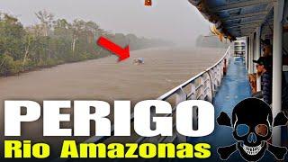 INACREDITÁVEL  PERIGO MORTAL! SE NÃO FILMA NINGUÉM ACREDITA VIAGEM DE BARCO MACAPÁ A BELÉM AMAZONAS