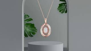 Composite Solitaire Twist Pendant | Kisna Diamond Jewellery