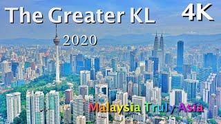 The Greater KL - 2020 // Beauty of Malaysia Kuala Lumpur Klang Valley 4K Drone Aerial Scenic PJ KLCC