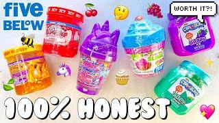 $5 Storebought Slimes Review  CraZSlimy vs SlimyGloop from Five Below