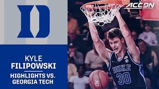 Duke Freshman Kyle Filipowski Played Like A Beast In Atlanta