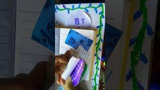 Blue journalling #shortvideo #journal #blue journal #iqra's diy craft