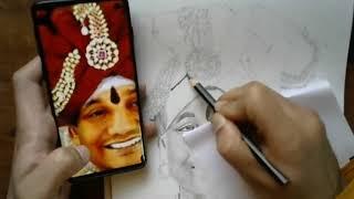 Learn to draw Swamiji s Portrait lesson 7