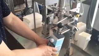 BW-500 small manual type juice/milk gable top carton filling machine, 1000 ml