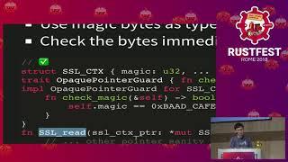 RustFest Rome 2018 -   Yiming Jing : One Thousand Ways to Die in Rust FFI