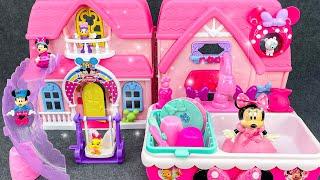 TOY COLLECTION | Unboxing & Review Pink Ice Cream Bathroom | Disney Toys Collection Review ASMR