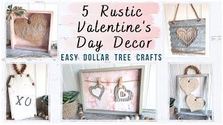 5 EASY RUSTIC VALENTINE’S DAY DECOR IDEAS * Rustic Dollar Tree DIY's * Easy Crafts * BlondieNextDoor