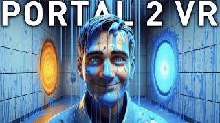 ЭТА ШТУКА ЗАСТАВИТ ТЕБЯ ПРЫГАТЬ ДО ПОТОЛКА! Сила прыжка в Portal 2 VR! / Часть 9 /