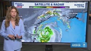 Team coverage: Rain hits Houston area as TS Beryl continues path toward Texas coast